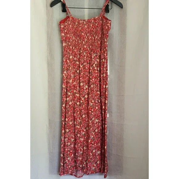 AUW Red Floral Midi Dress - Picture 6 of 14